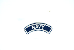 Navy Iron-on Patch 2.80" x 0.75" | Navy Patch Applique - Target Trim