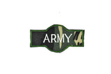 Embroidered Army Iron On Patch Applique 3.4" x 1.8" | Path Applique - Target Trim