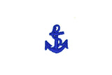 Embroidered Ship Anchor Iron-On Patch Applique 1.50" x 1" | Anchor Patch Applique - Target Trim