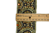 Indian Embroidered Jacquard Trim with Sequins