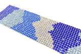 Tri-Color Rhinestone Applique 16" x 3.13" | Patch Applique - Target Trim