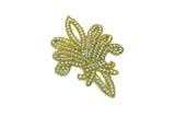 Fleur-de-lis Rhinestone Iron-On Patch/Applique 7" x 4.50" | Target Trim