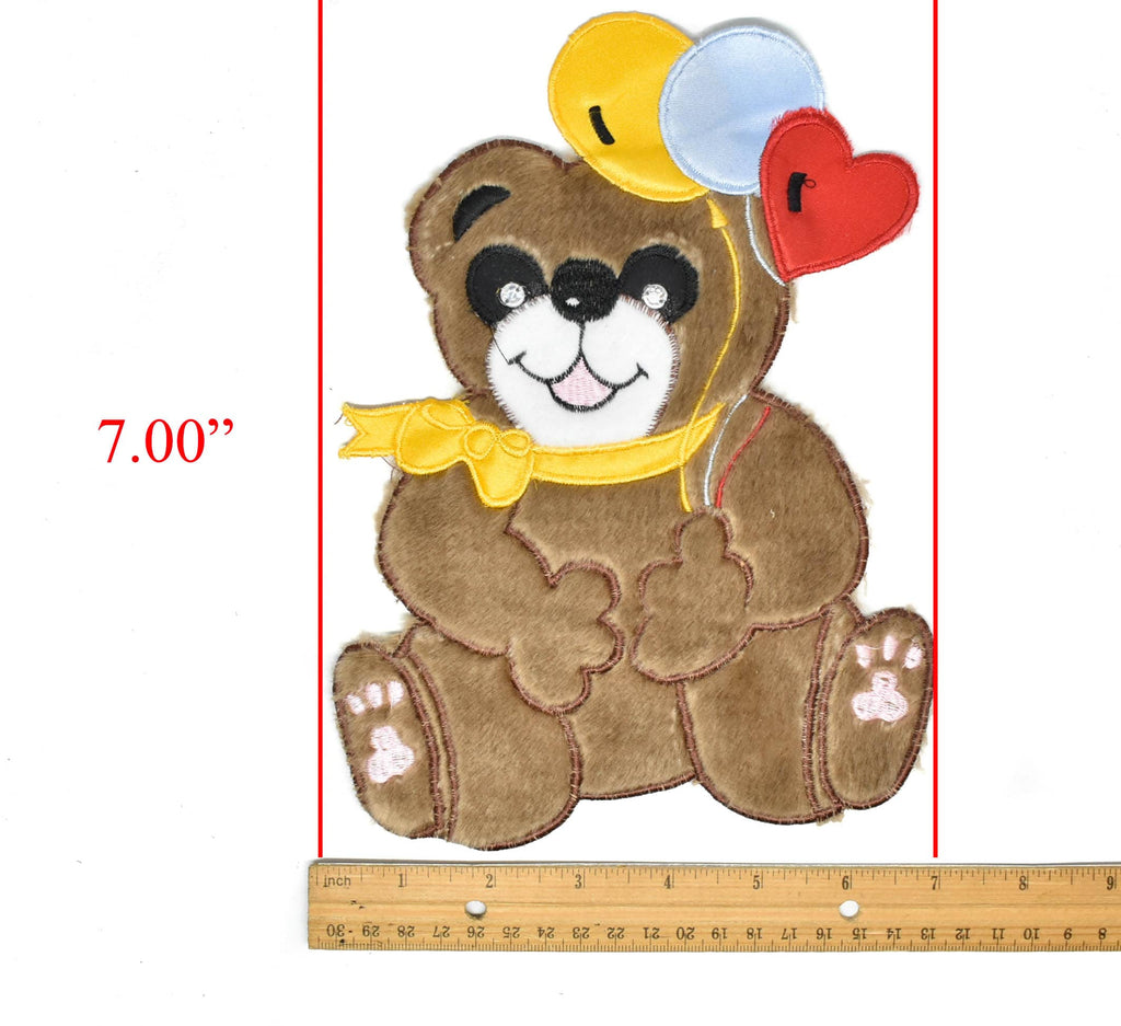 Smiling Bear Applique Patch 9" x 7" | Bear Patch Applique - Target trim