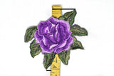 Rose Embroidered Applique 4" x 3.50" | Rose Patch Applique - Target Trim