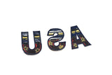 Embroidered USA Iron-On Patch | USA Iron Patch Applique - Target Trim