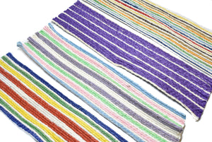 Assorted Colorful Striped Burlap Tape - Trim