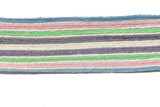 Assorted Colorful Striped Burlap Tape - Trim