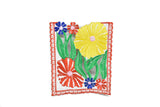 Square Floral Sew-On Applique 6" x 5" | Flower Patch Applique - Target Trim