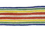 Assorted Colorful Striped Burlap Tape - Trim