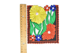Square Floral Sew-On Applique 6" x 5" | Flower Patch Applique - Target Trim