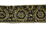 Indian Embroidered Jacquard Trim with Sequins