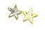 Silver and Gold Sequins Star Applique with Pin | Pin on Star Applique | Cute Star Applique with Pin