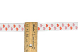 Heart Print Fold-Over Elastic 0.63" - 1 Yard