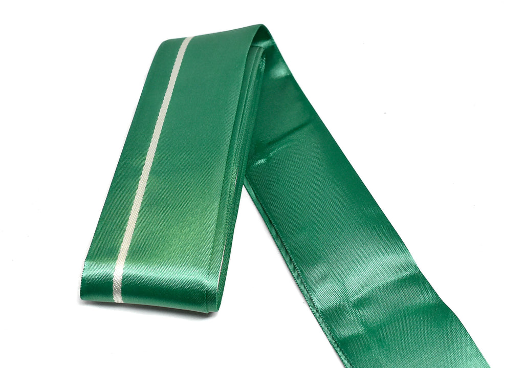 Green Satin Ribbon for Christmas Gift Wrapping 2"- 1 Yard