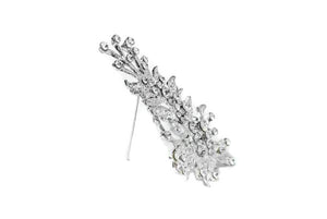 Floral Bouquet Design Crystal Rhinestone Brooch with Pin - Target Trim