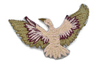 Embroidered Pink and Gold Bird Iron-On Patch | Bird Patch Applique - Target Trim