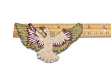 Embroidered Pink and Gold Bird Iron-On Patch | Bird Patch Applique - Target Trim