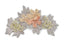 Floral Beaded Organza Applique