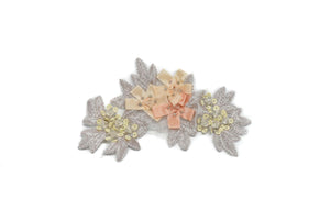 Floral Beaded Organza Applique | Flower Patch Applique - Target Trim