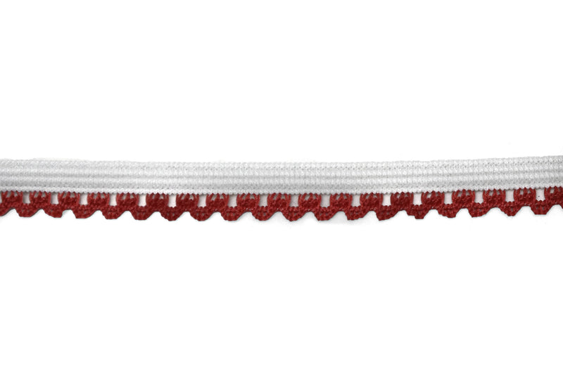 White and Red Edge Elastic Trim - Target Trim