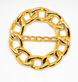 Gold Circular Chained Connector - Round Connector - Target Trim