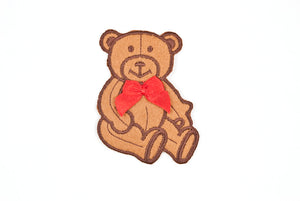 Teddy Bear with red Bow Patch - Target Trim