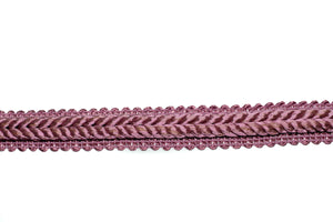 Mauve Pink Braided Gimp Trim 1/2" by the yard