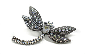 Dragonfly Rhinestone Brooch Target Trim