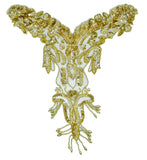 12" x 12" Beaded Sequins & Fringe Applique