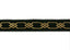 Black and Metallic Gold Diamond Design Trim 2.25