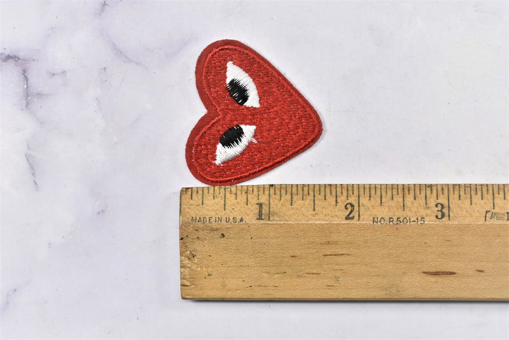 Red Heart Iron on or Sew on Patch 2 pcs