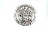 2" Round Lion Head Charm Buckle