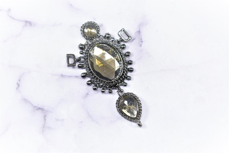 Medieval Rhinestone Connector | Unique Rhinestone Connector | Gunmetal Rhinestone Connector | DIY Design |Jewelries, Accessories Connector - Target Trim