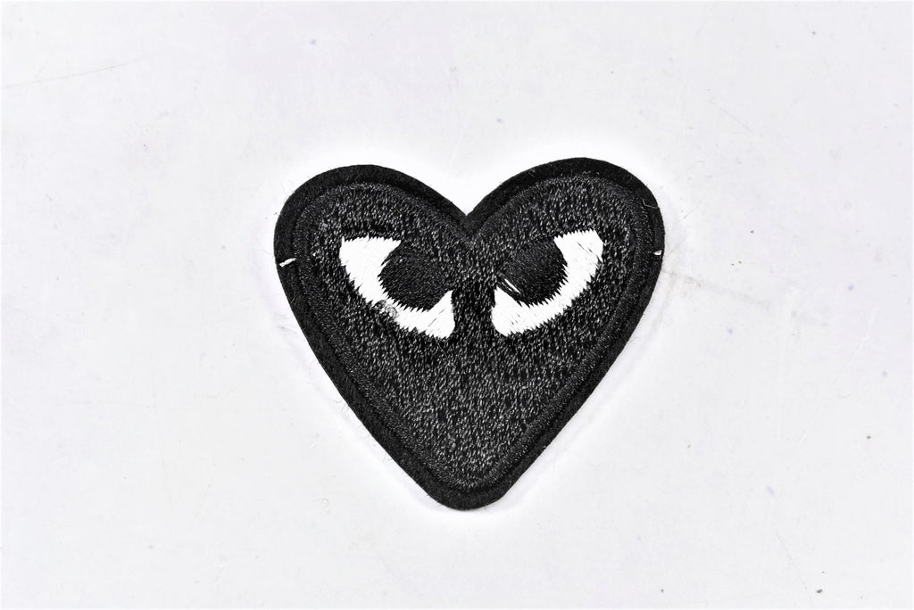 Embroidered Heart with Eyes Patch, Cute Heart Patches