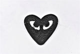 Embroidered Heart with Eyes Patch | Cute Heart Patches | PLAY Heart Patch | Iron on Heart Patch Applique | T Shirt Patch Applique | 1.50" | Heart Patch Applique - Target Trim