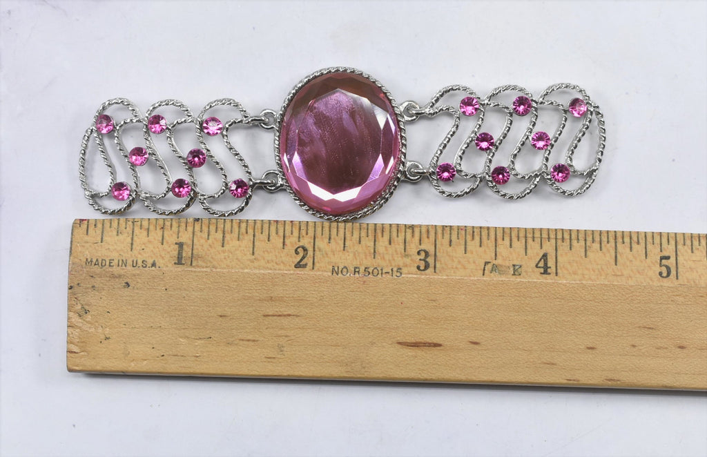 Pink Gemstone Connector| Pink Rhinestone Applique Connector | Pink Gemstone Applique | Silver Rhinestone Applique | DIY Design | Target Trim