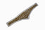 Round Studded Applique 16.50'' x 3.50'' - 1 Piece