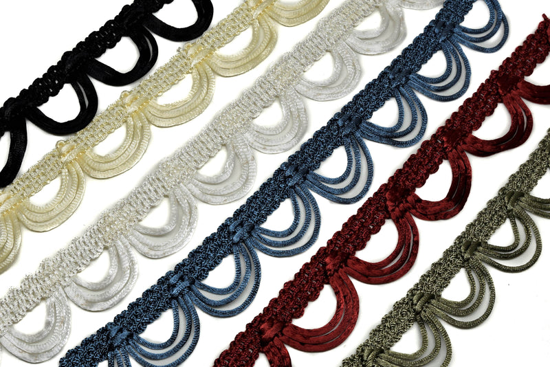 1 1/4" Looped Braided Gimp Trim