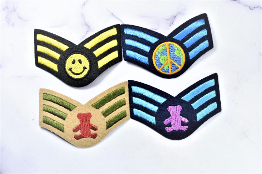 Beautiful Designs Patch | Iron On Patch | Embroidered Patch | Cool Patch For Clothing | DIY Design | 4 Available Color Combos | 3.25" x 2.5" - Patch
