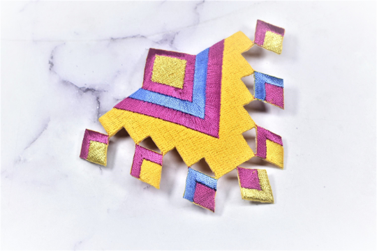 Colorful Unique Designs Patch Applique | Embroidered Patch Applique | High Quality Embroidered Patch Applique | 4 Embroidered Designs Patch