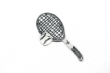 White and Black Tennis Applique with Sequins and Beads | Rocket Patch Applique - Target Trim