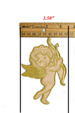 Embroidered Cupid Iron-On Applique 3.5" x 5.25" | Cupid Patch Applique - Target Trim