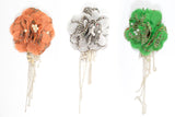 Organza Floral Piece with Dangling Chain - Target Trim