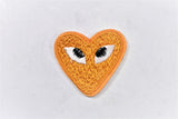 Embroidered Heart with Eyes Patch | Cute Heart Patches | PLAY Heart Patch | Iron on Heart Patch Applique | T Shirt Patch Applique | 1.50" | Heart Patch Applique - Target Trim