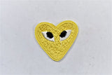 Embroidered Heart with Eyes Patch | Cute Heart Patches | PLAY Heart Patch | Iron on Heart Patch Applique | T Shirt Patch Applique | 1.50" | Heart Patch Applique - Target Trim