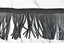 Faux Leather Fringe Trim | Black Leather Fringe Trim | Ultra Suede Leather Fringe Trim | 3.5 Inches Faux Leather Fringe Trim By The Yard