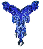 12" x 12" Beaded Sequins & Fringe Applique