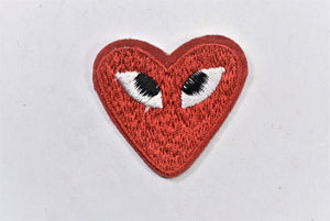 Embroidered Heart with Eyes Patch | Cute Heart Patches | PLAY Heart Patch | Iron on Heart Patch Applique | T Shirt Patch Applique | 1.50" | Heart Patch Applique - Target Trim