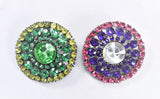 Multi-Color Rhinestone Connector| Yellow Green Rhinestone Connector| Pink Purple Rhinestone Gemstone Slider | Colorful Slider With Gemstone